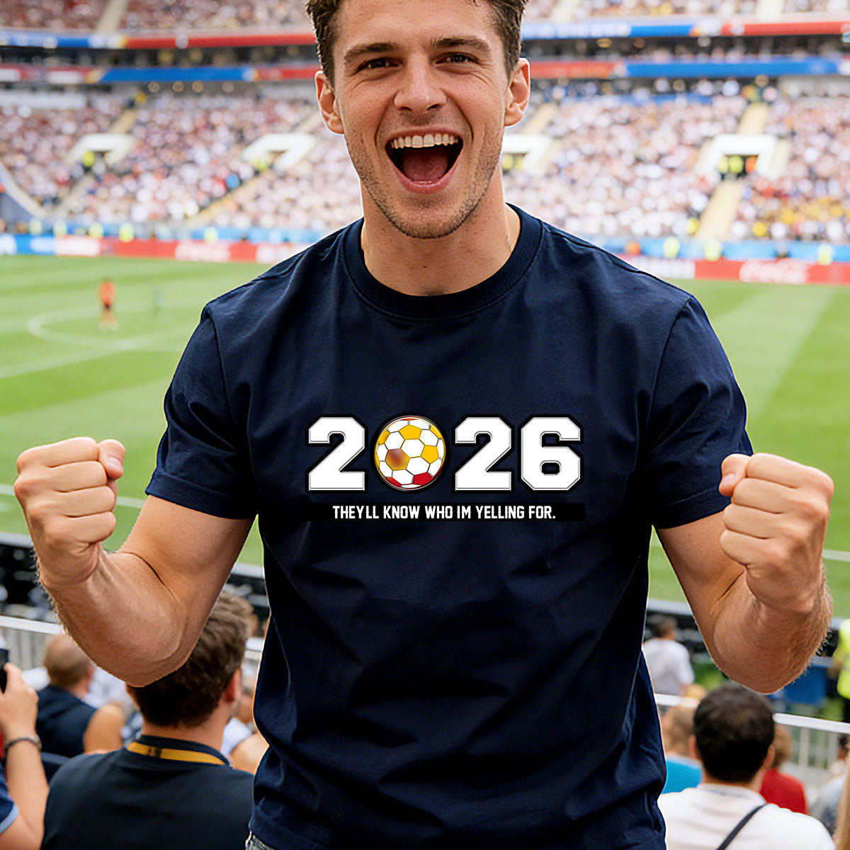 Personalized 2026 FIFA World Cup Jersey T-Shirt Navy Blue