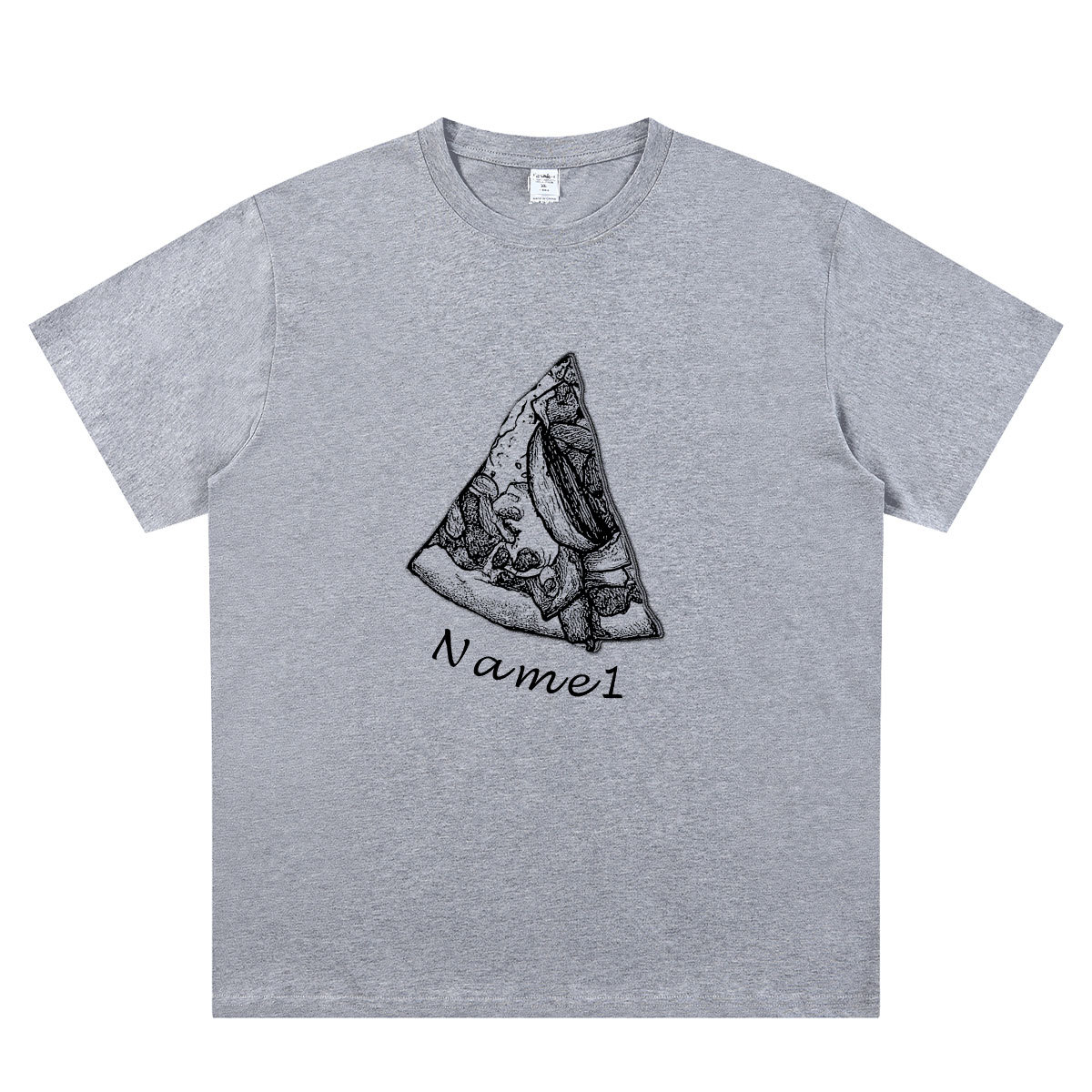 Personalized Pizza Family Name T-Shirt - Custom Kids & Family Gift