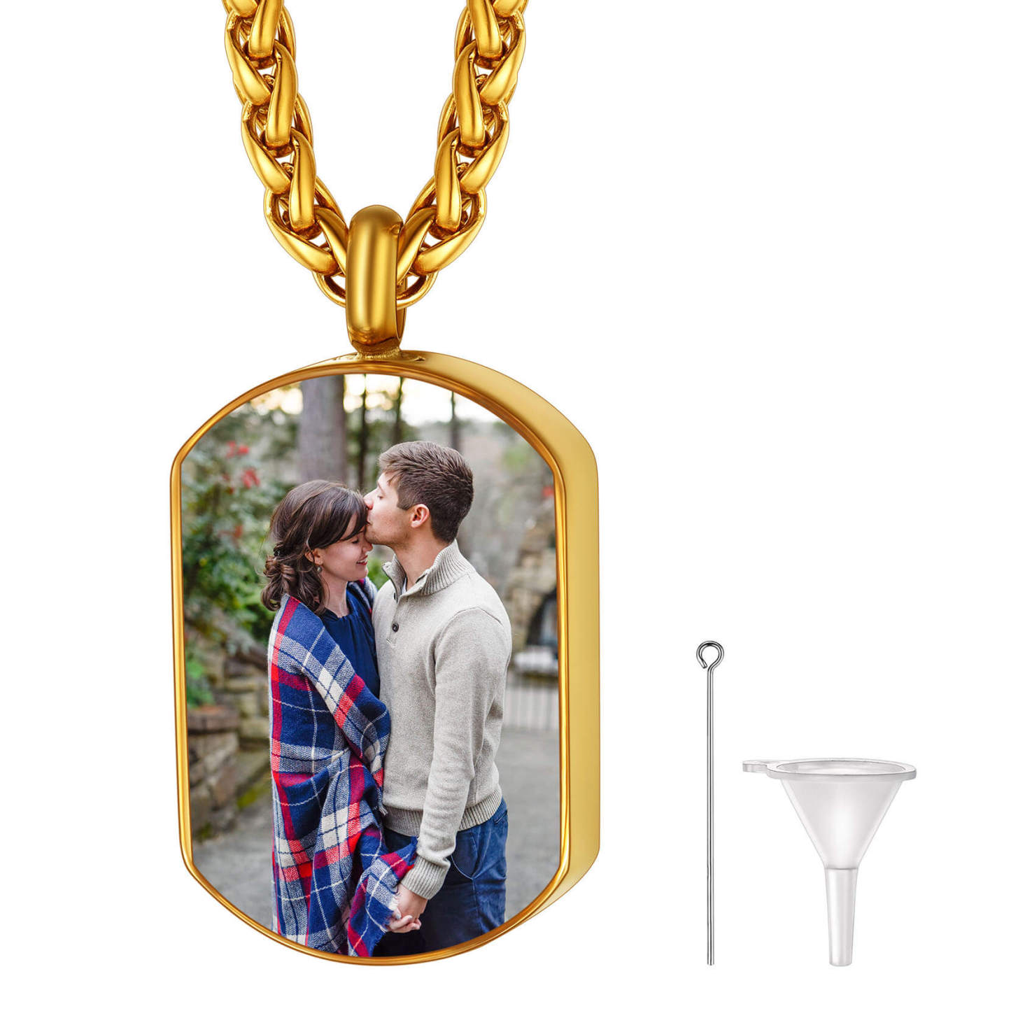 Personalized Picture  Cremation Urn Memorial Necklace for Ashes