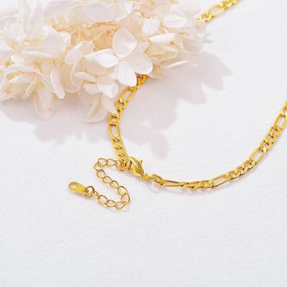 Gold Plated Initial Letter Necklace With lobster clasp