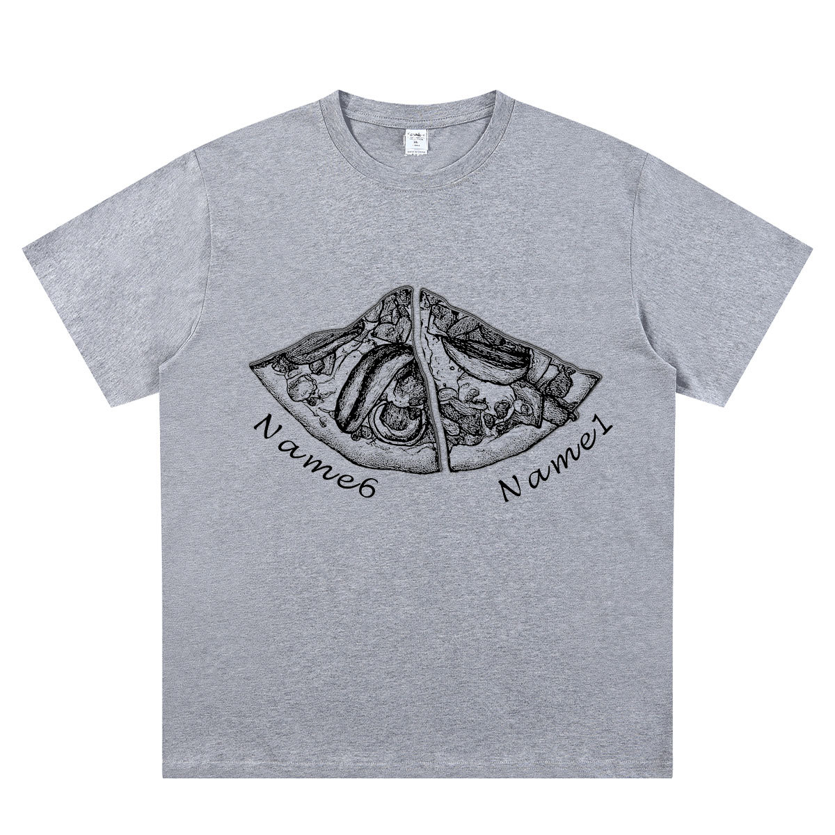 Personalized Pizza Family Name T-Shirt - Custom Kids & Family Gift