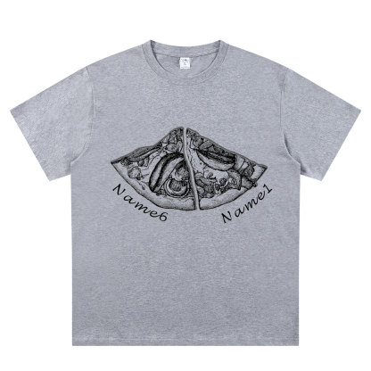 Personalized Pizza Family Name T-Shirt - Custom Kids & Family Gift