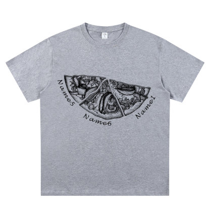 Personalized Pizza Family Name T-Shirt - Custom Kids & Family Gift