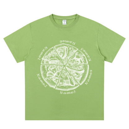 Personalized Pizza Family Name T-Shirt - Custom Kids & Family Gift