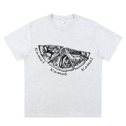 Personalized Pizza Family Name T-Shirt - Custom Kids & Family Gift