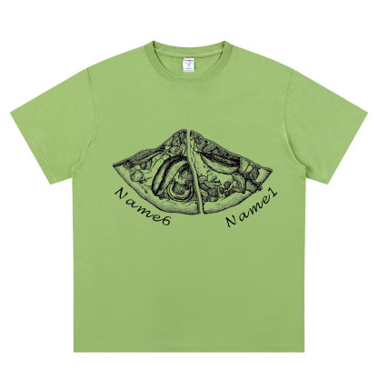 Personalized Pizza Family Name T-Shirt - Custom Kids & Family Gift