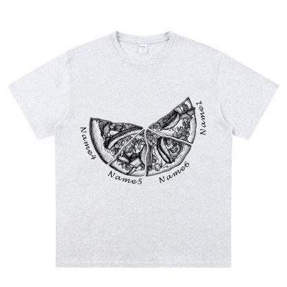 Personalized Pizza Family Name T-Shirt - Custom Kids & Family Gift