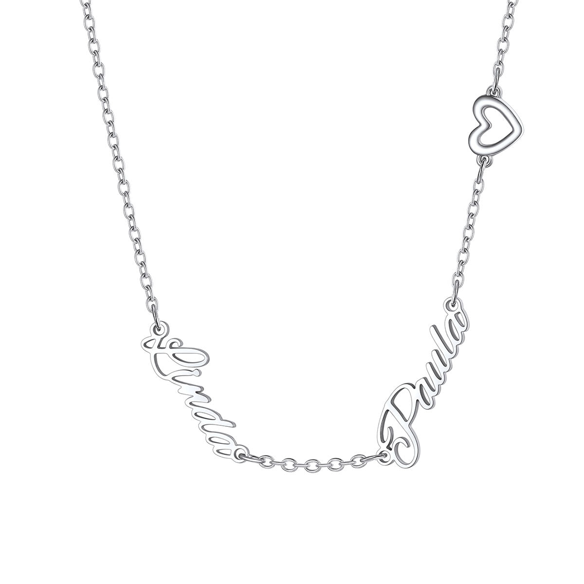 Custom 2  Name Necklace for Women