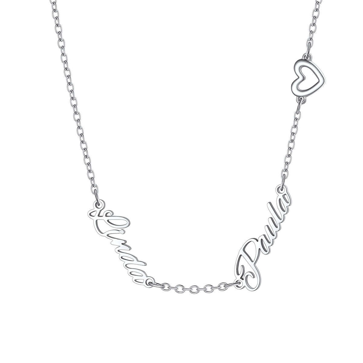 Custom 2  Name Necklace for Women