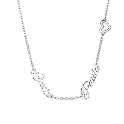 Custom 2  Name Necklace for Women