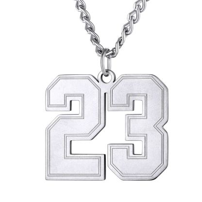 Custom Number Pendant Chain Necklace For Women