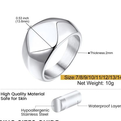 signet ring silver detail