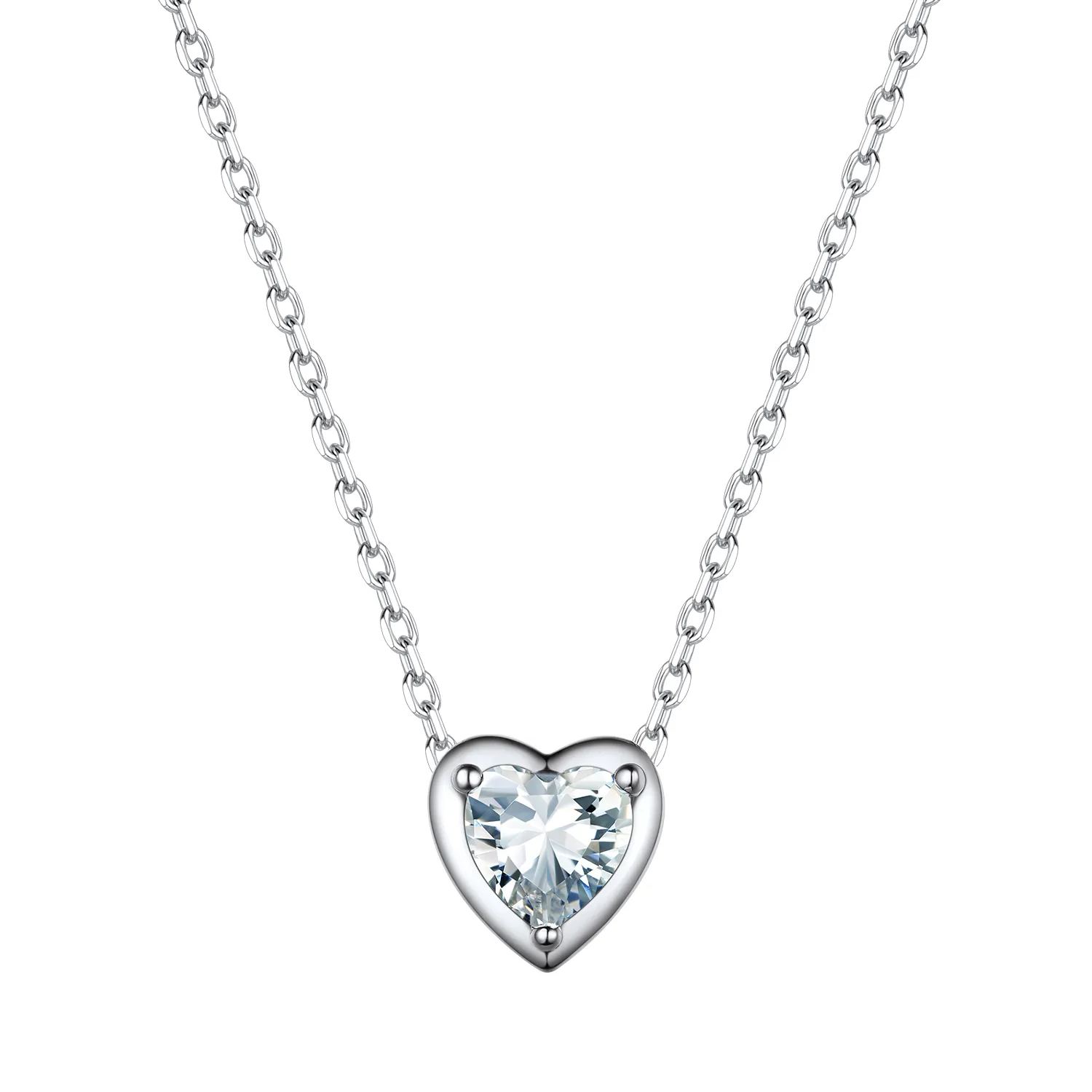 April diamond birthstone necklace