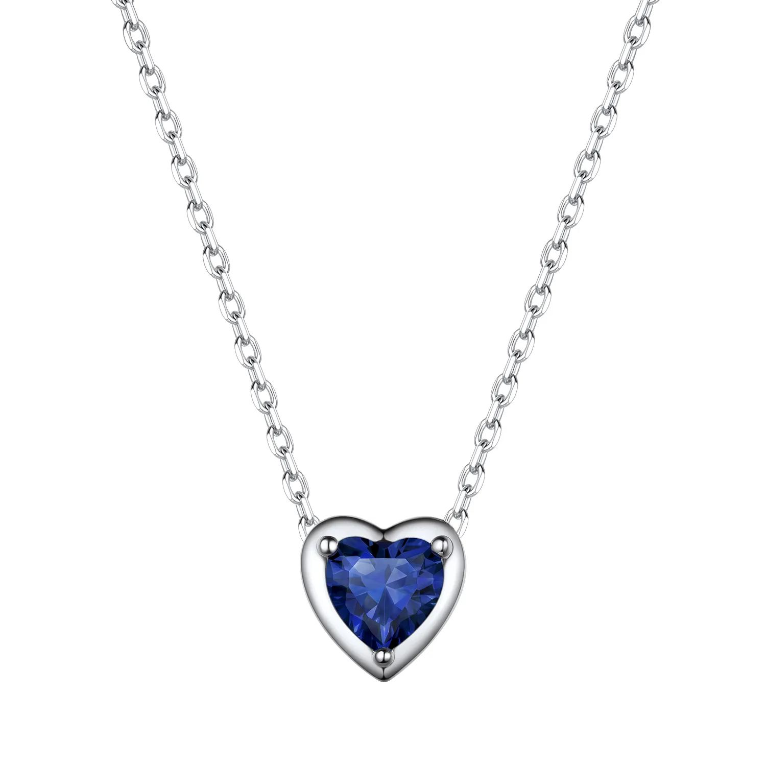 September Sapphire Birthstone Necklace