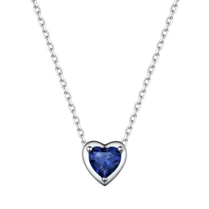 September Sapphire Birthstone Necklace