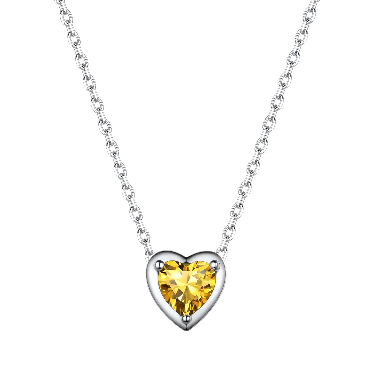 November Topaz Birthstone Necklace