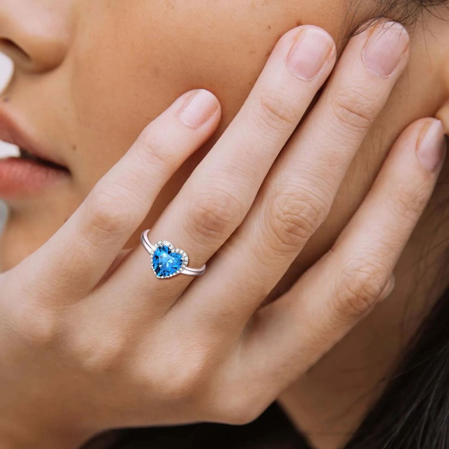 Sterling Silver Birthstone Ring model