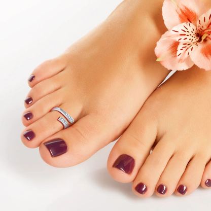 Sterling Silver Adjustable Open Toe Ring For Women MODEL