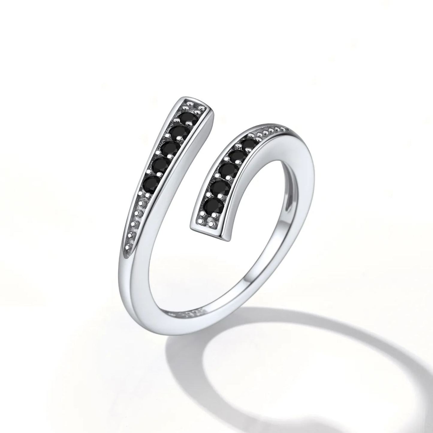 Sterling Silver Adjustable Open Toe Ring For Women  DETAIL