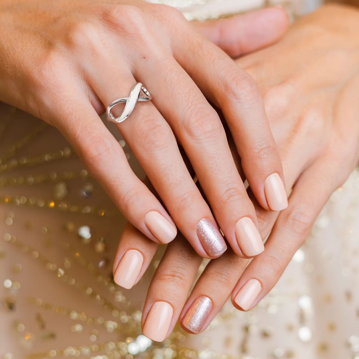 Infinity Knot 925 Sterling Silver Promise Rings For Women MODEL