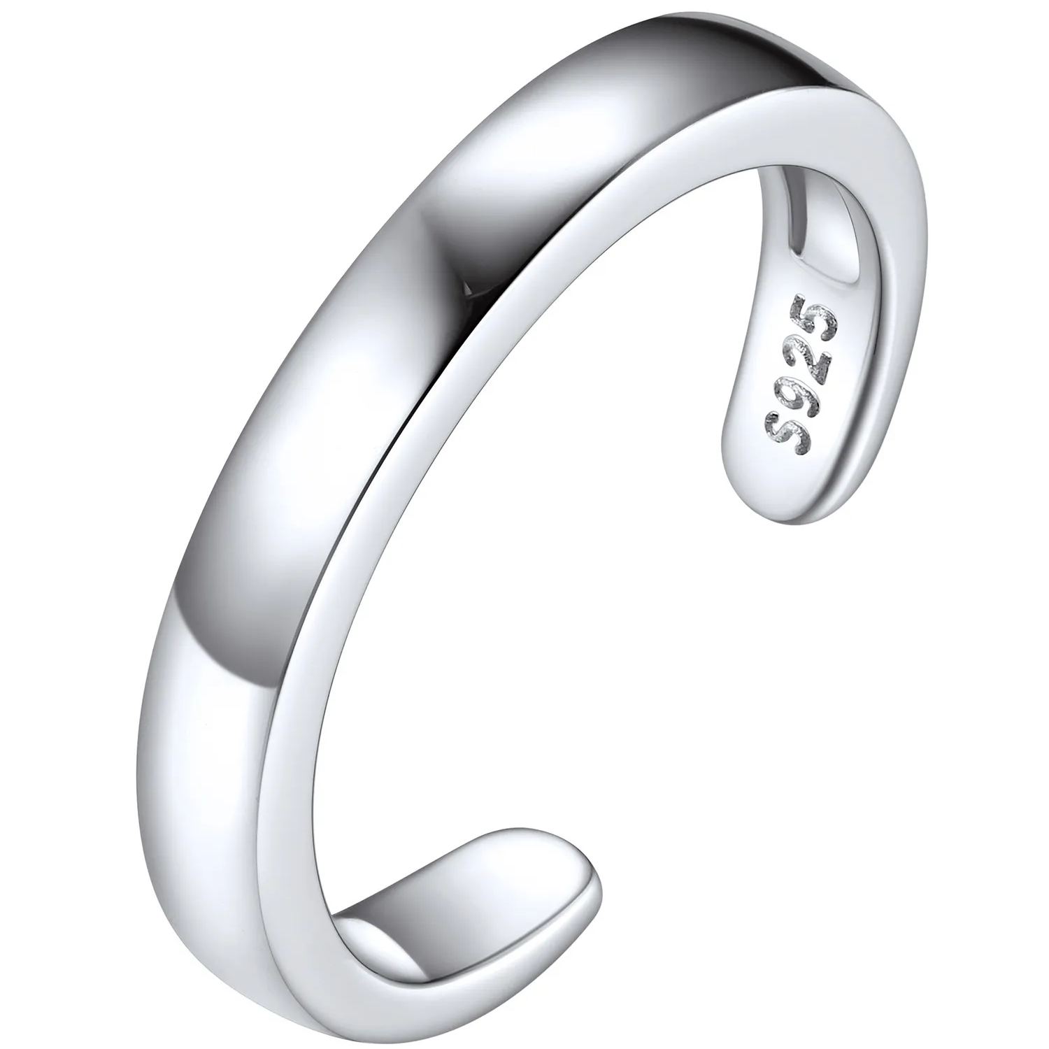 925 Sterling Silver Toe Rings for Women Adjustable Open Rings Summer Jewelry