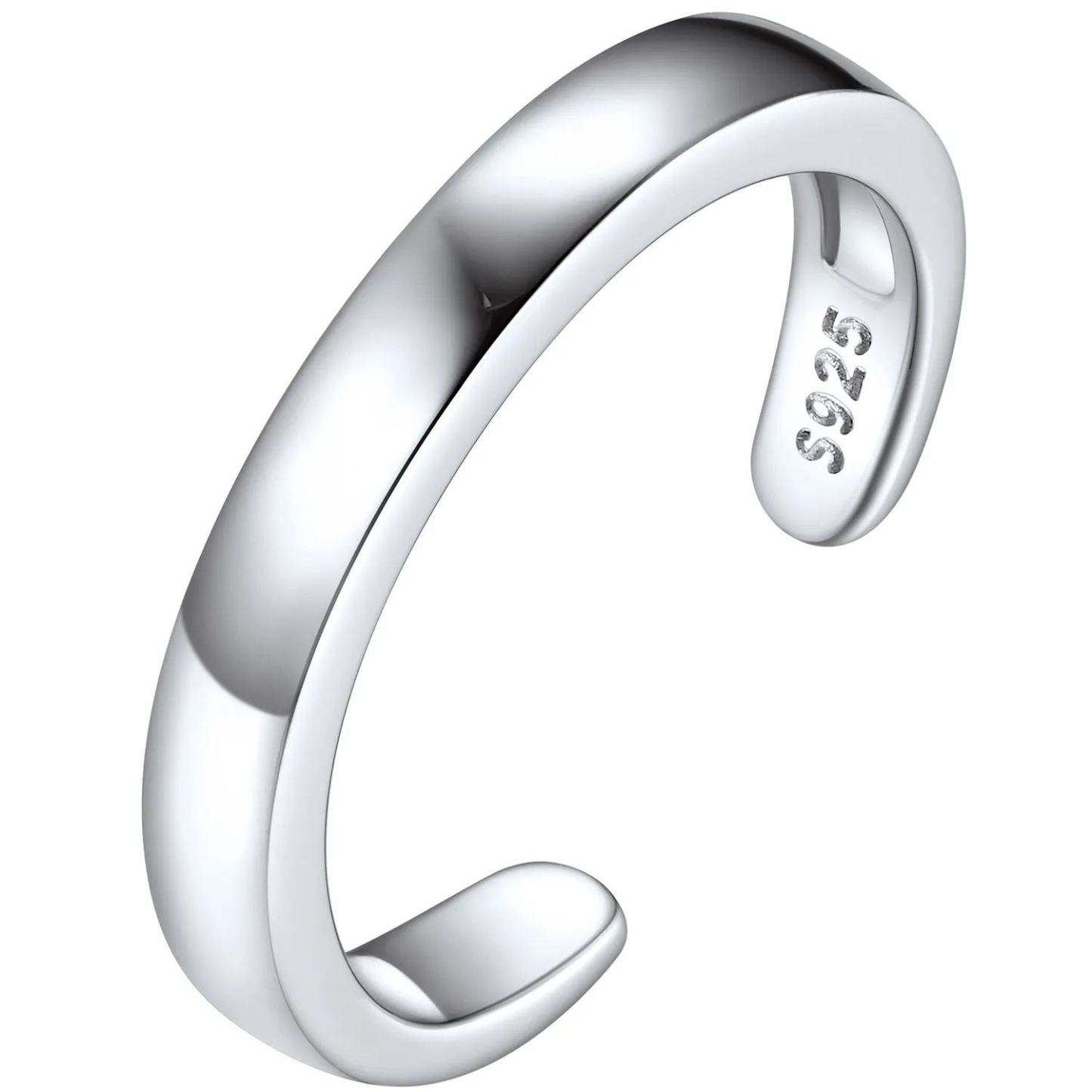 925 Sterling Silver Toe Rings for Women Adjustable Open Rings Summer Jewelry