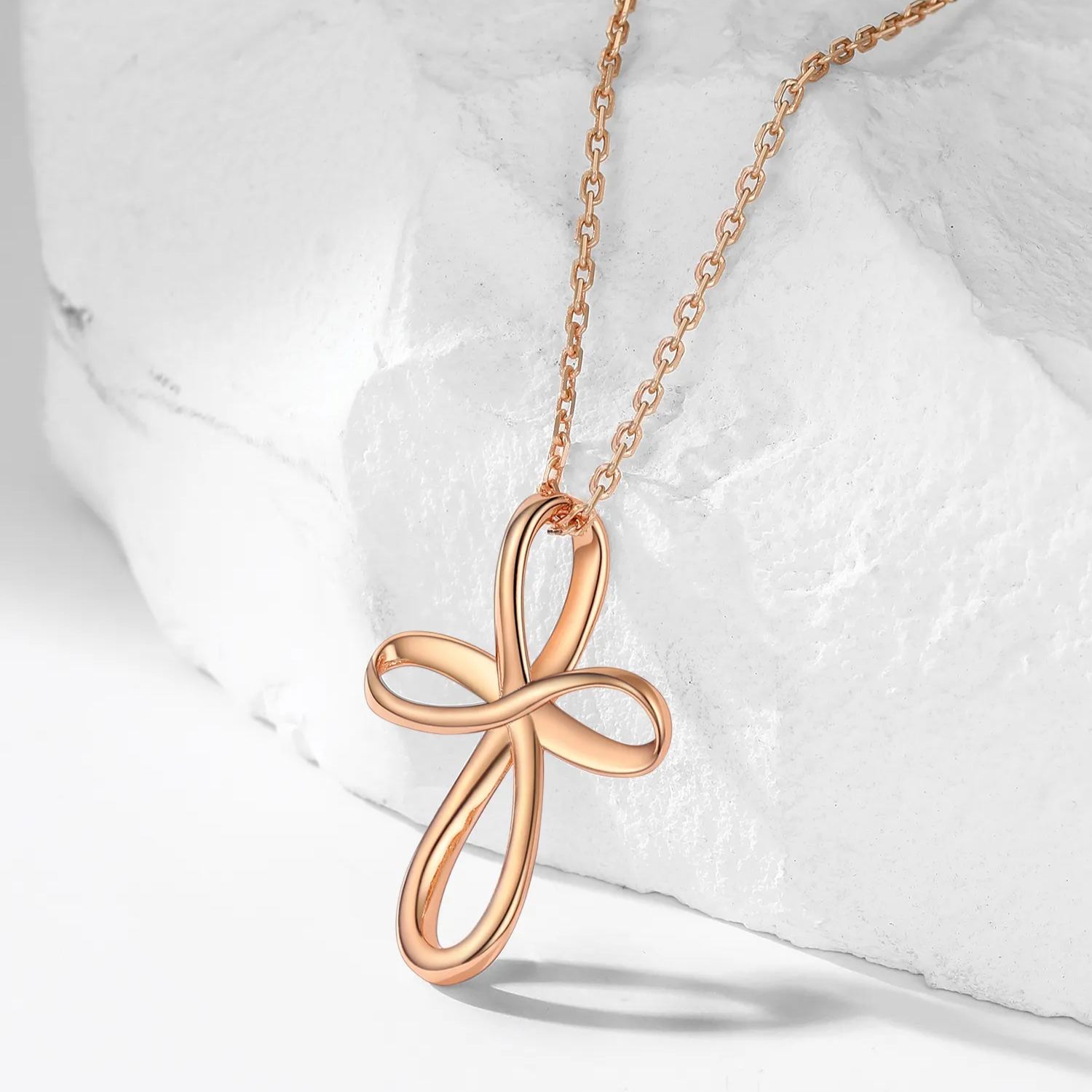 Sterling Silver Celtic Knot Necklace for Women rose gold occasion