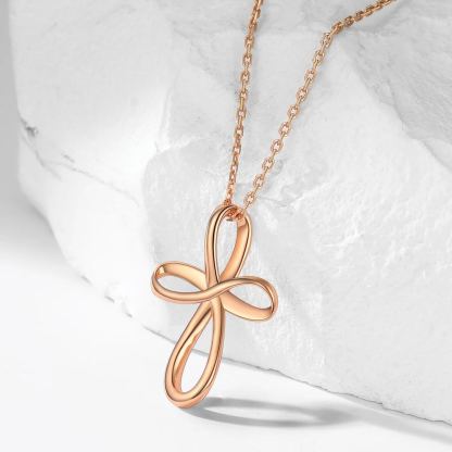 Sterling Silver Celtic Knot Necklace for Women rose gold occasion