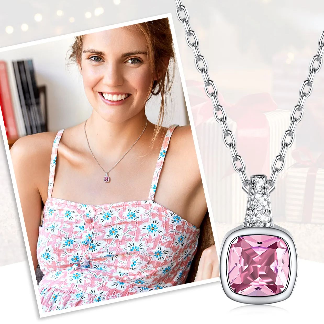 Birthstone Cubic Zirconia Pendant Necklace for YOURSELF