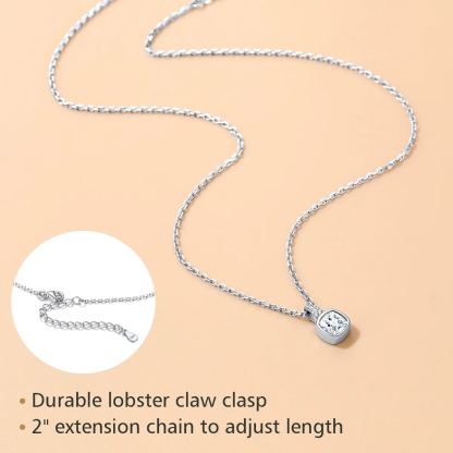 Birthstone CZ Pendant Necklace for Women