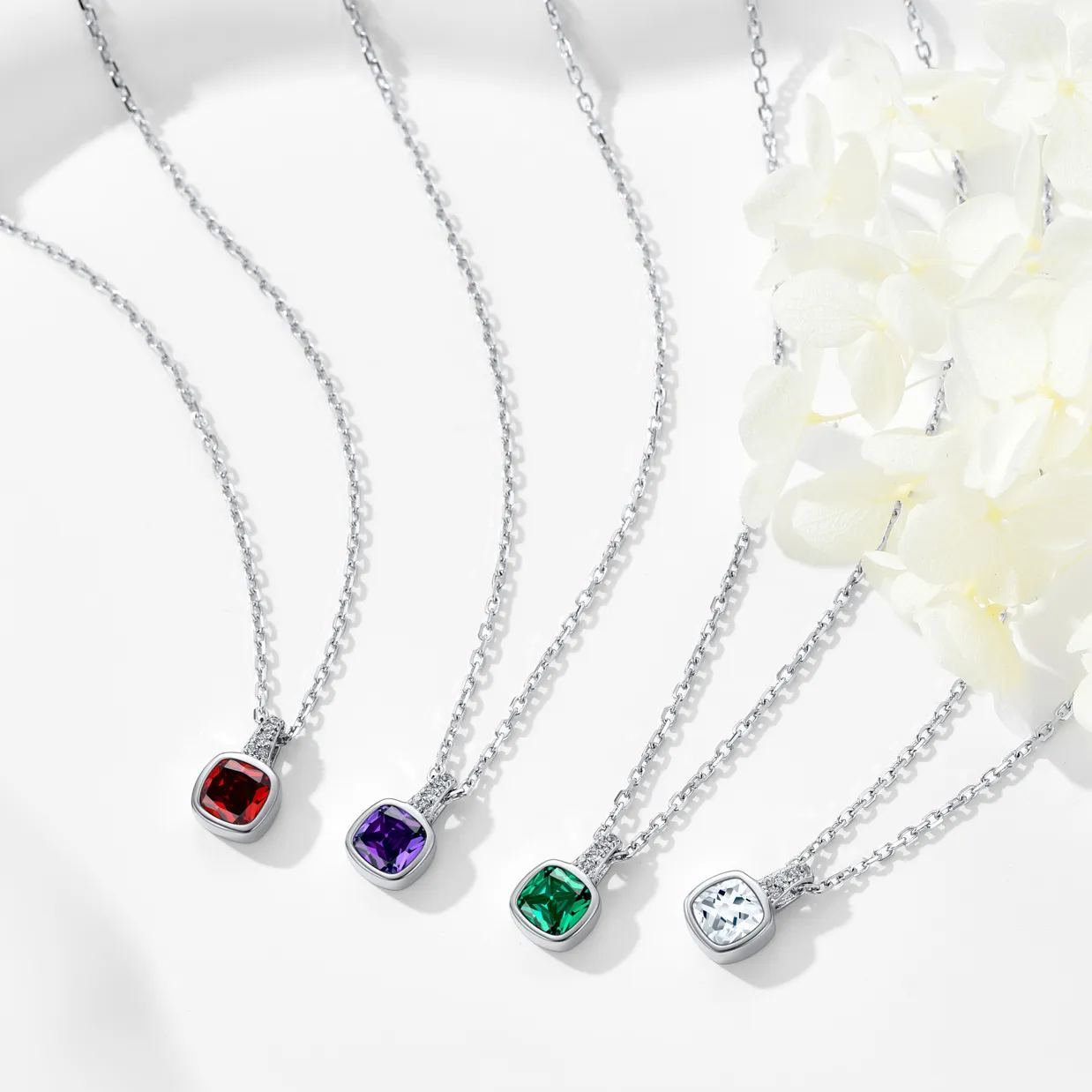 Birthstone Cubic Zirconia Pendant Necklace for Women occasion