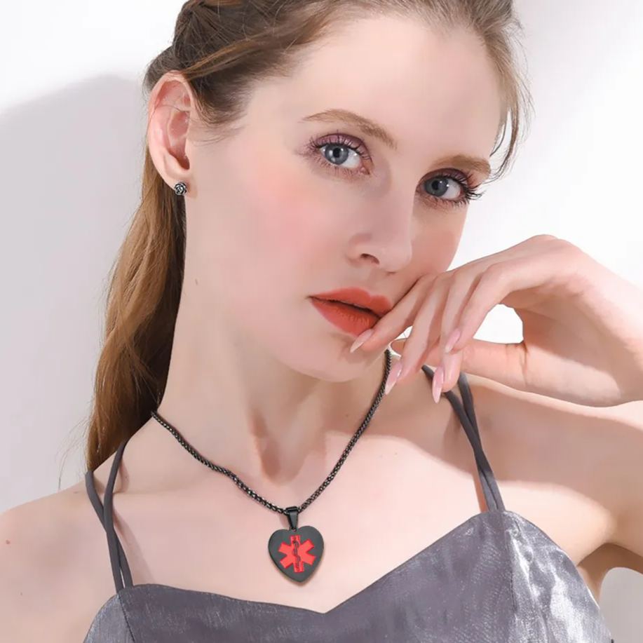 Custom Engraved  Medical Alert Necklace model