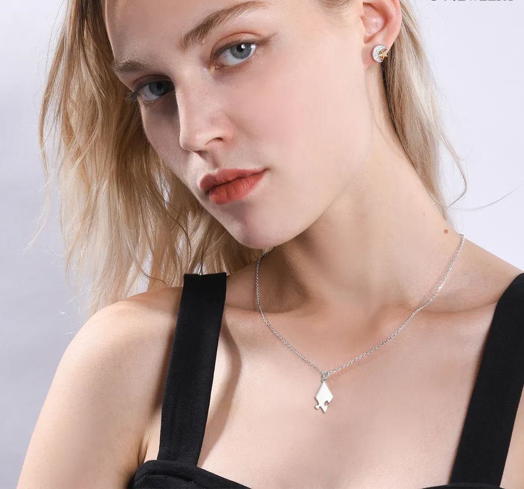 Personalized Name Puzzle Stitching Necklace for Family/Friends 6 Pcs model