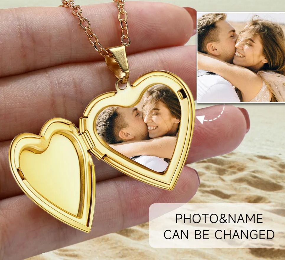 Personalized Locket Necklace with Pictures for Women