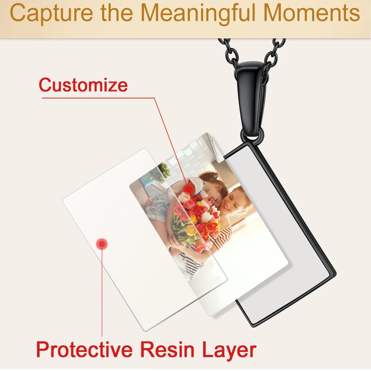 Women's Personalized Photo Necklace