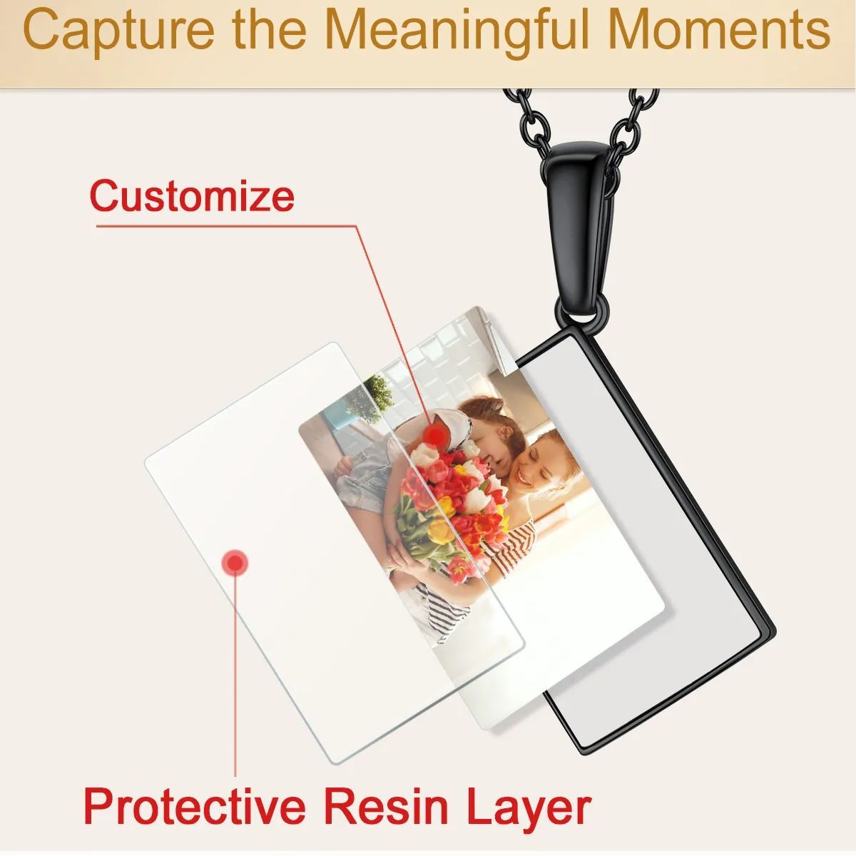 Women's Personalized Photo Necklace