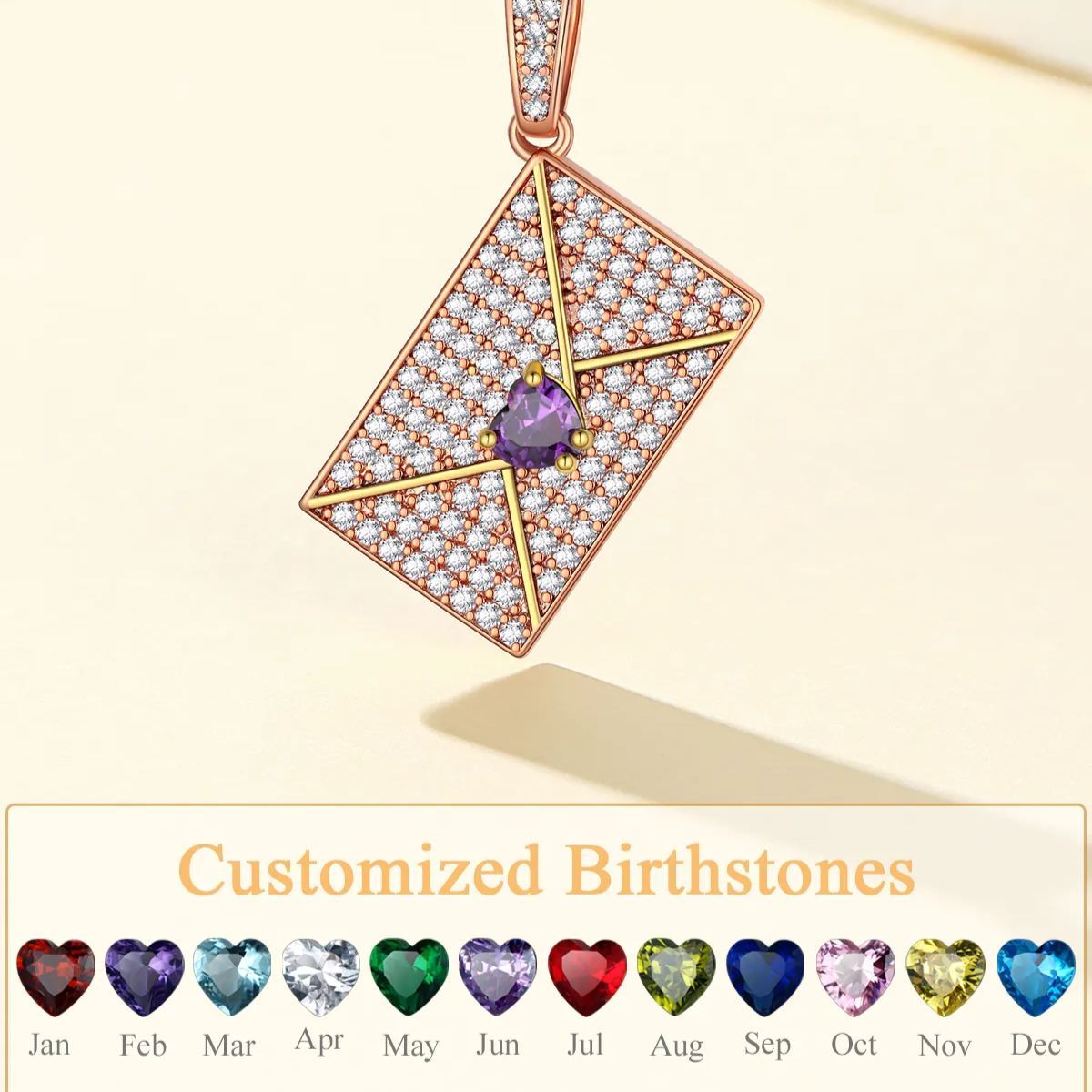 Necklace with Custom Birthstone