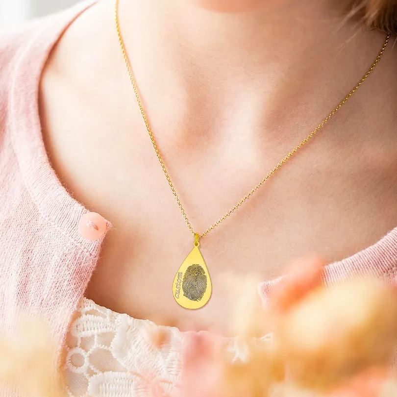 Personalized Fingerprint Necklace 