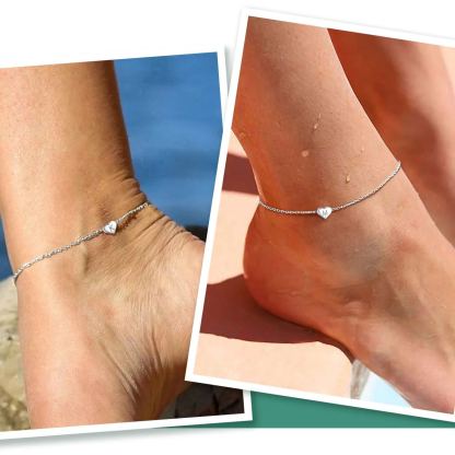 925 Sterling Silver Initial Anklets Ankle Bracelet For Women scene