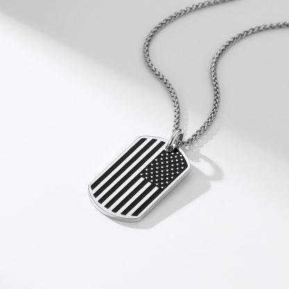 Engraved Dog Tag Necklace For Men (4)