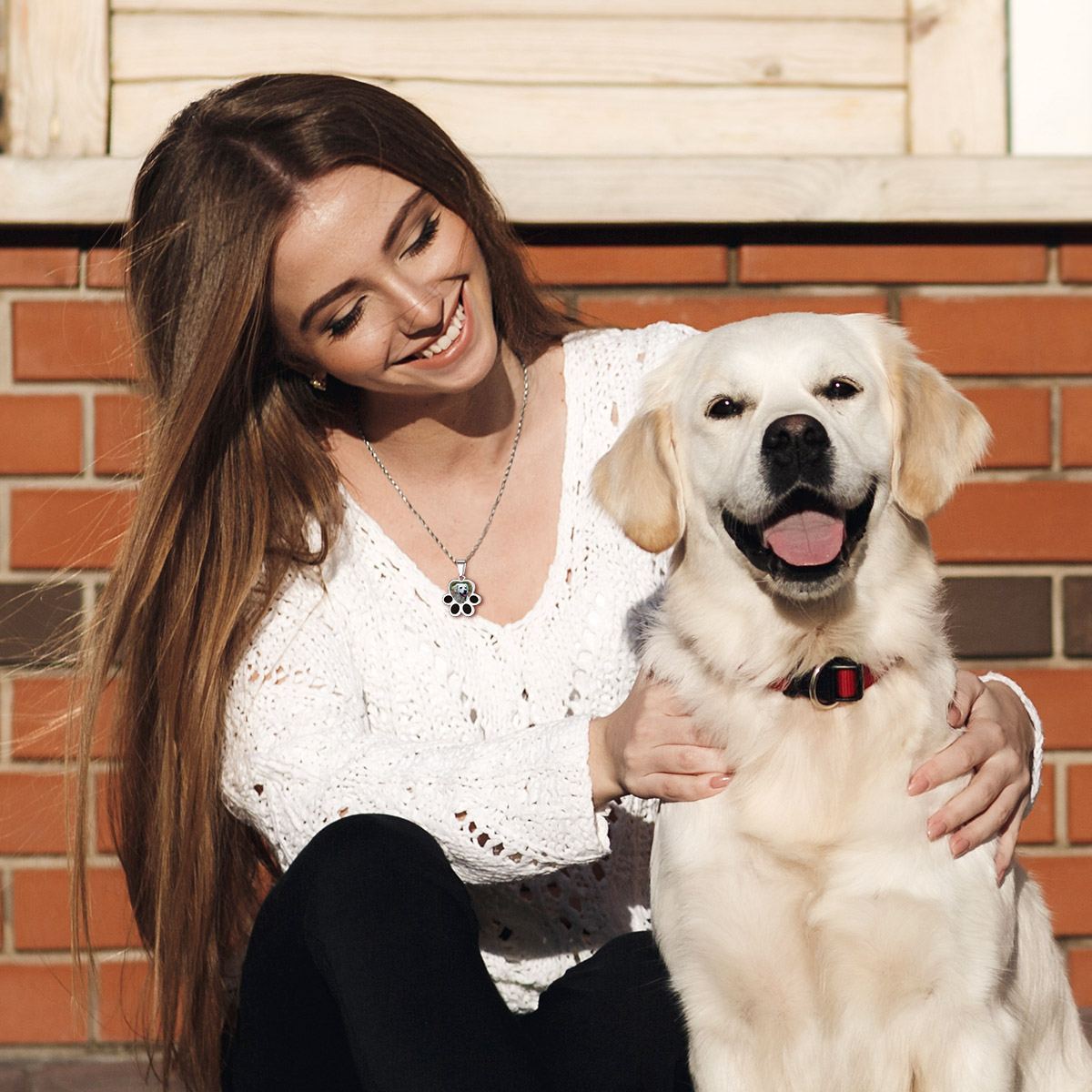 Custom Photo Necklace Gift for Pet Lover