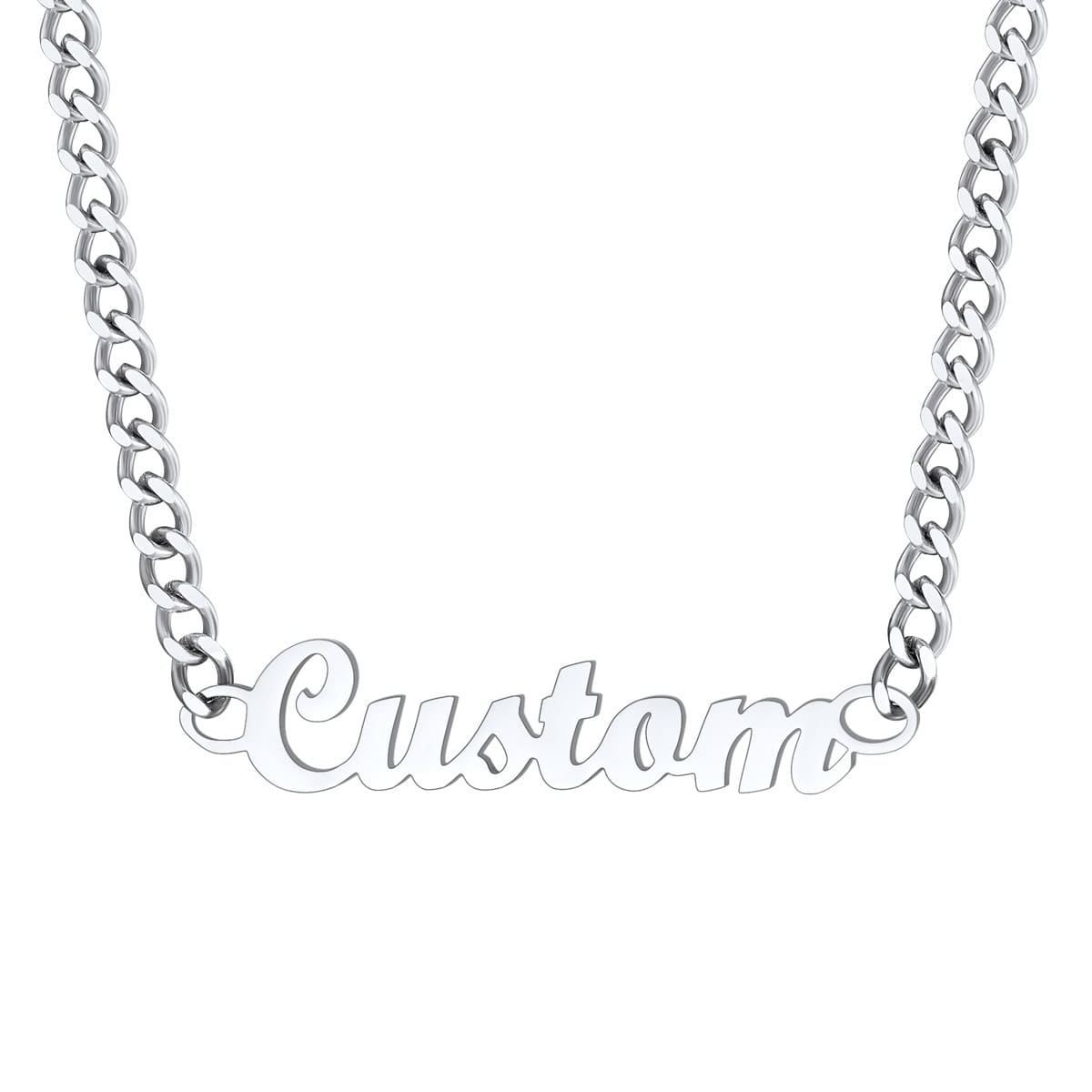 Custom Name Layered Chain Necklace Jewelry Gift for Women