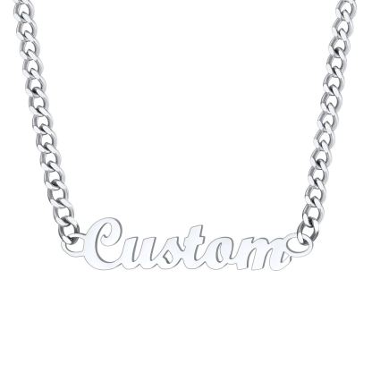 Custom Name Layered Chain Necklace Jewelry Gift for Women