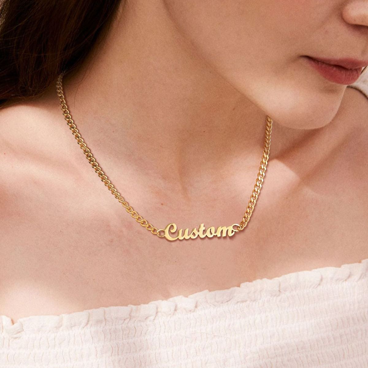Custom Name Layered Chain Necklace 