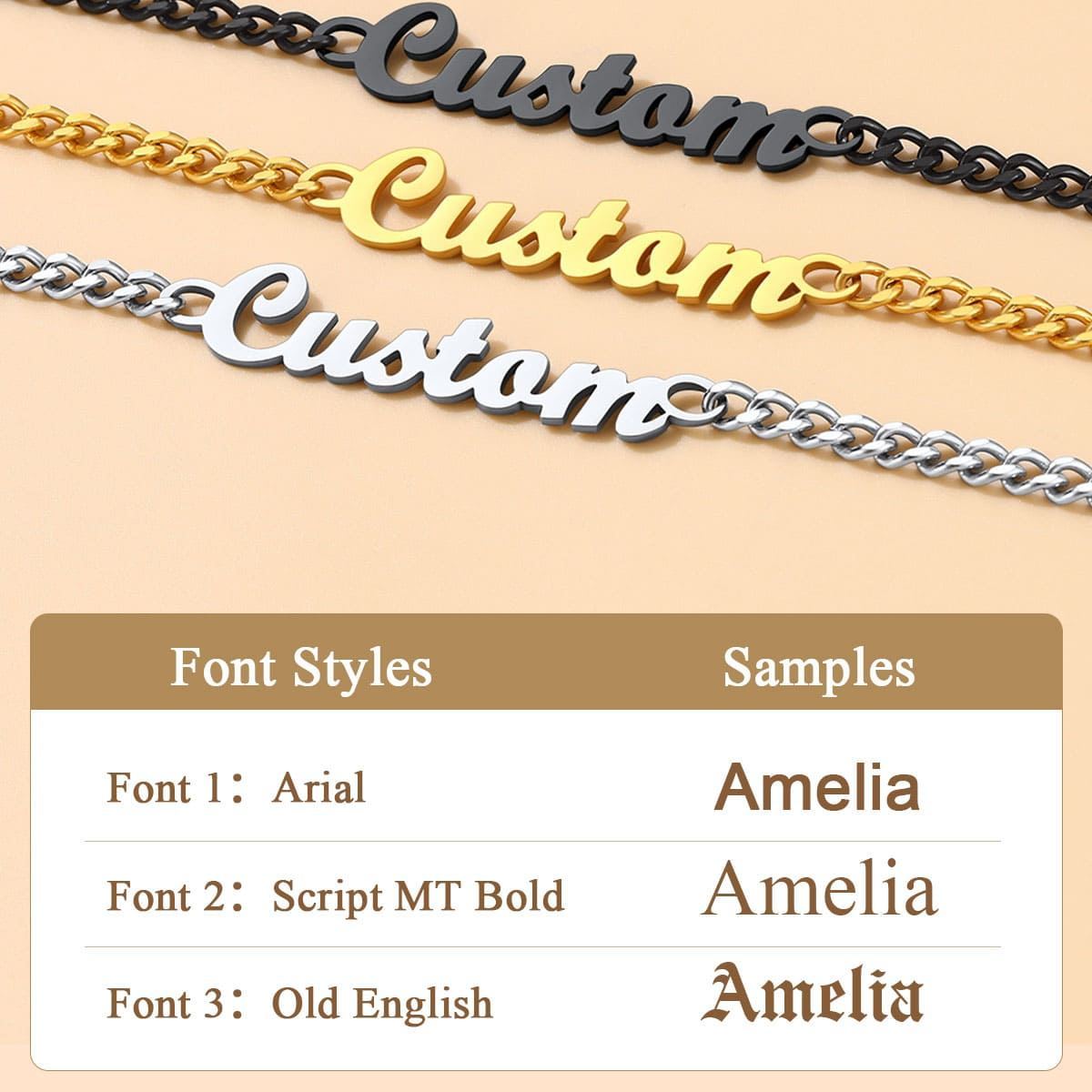 Custom Name Chain Necklace 