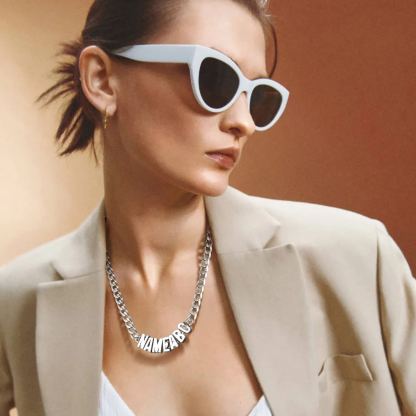 Personanlised Name Chain Necklace for Women Men