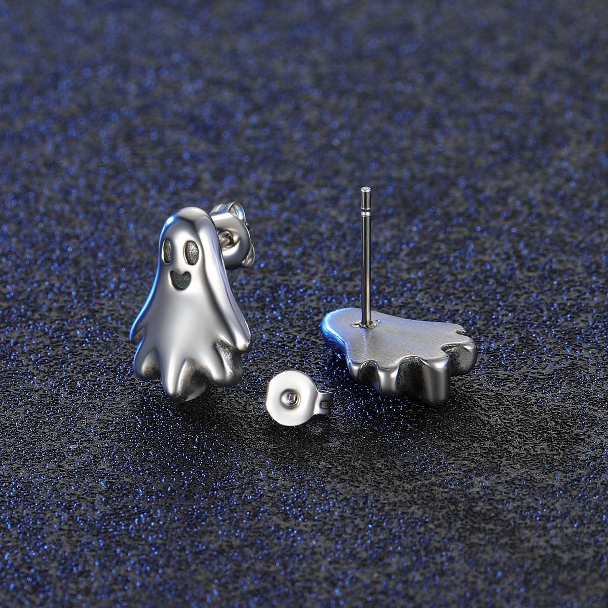 Ghost Stud Earrings silver 925