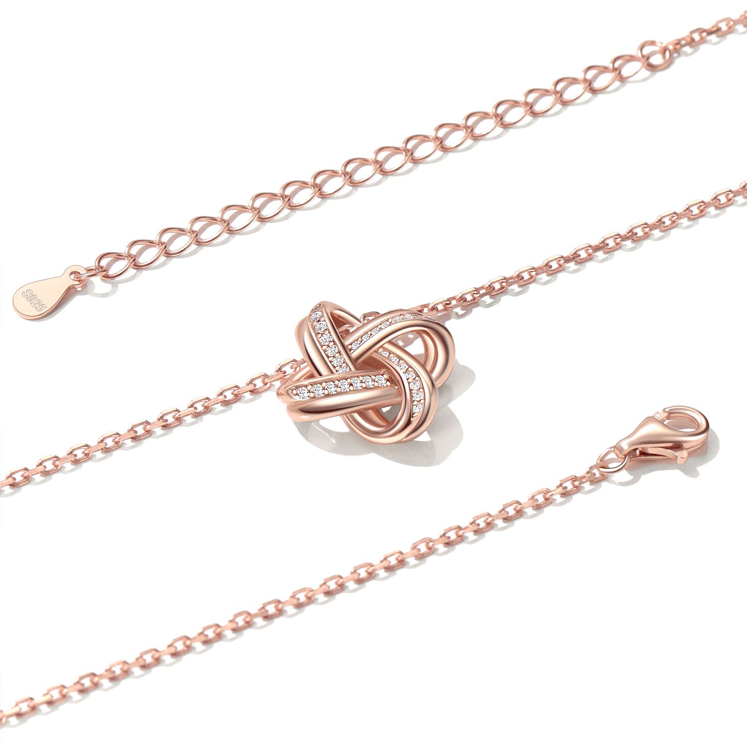 Quadruple Love Knot Necklace scene