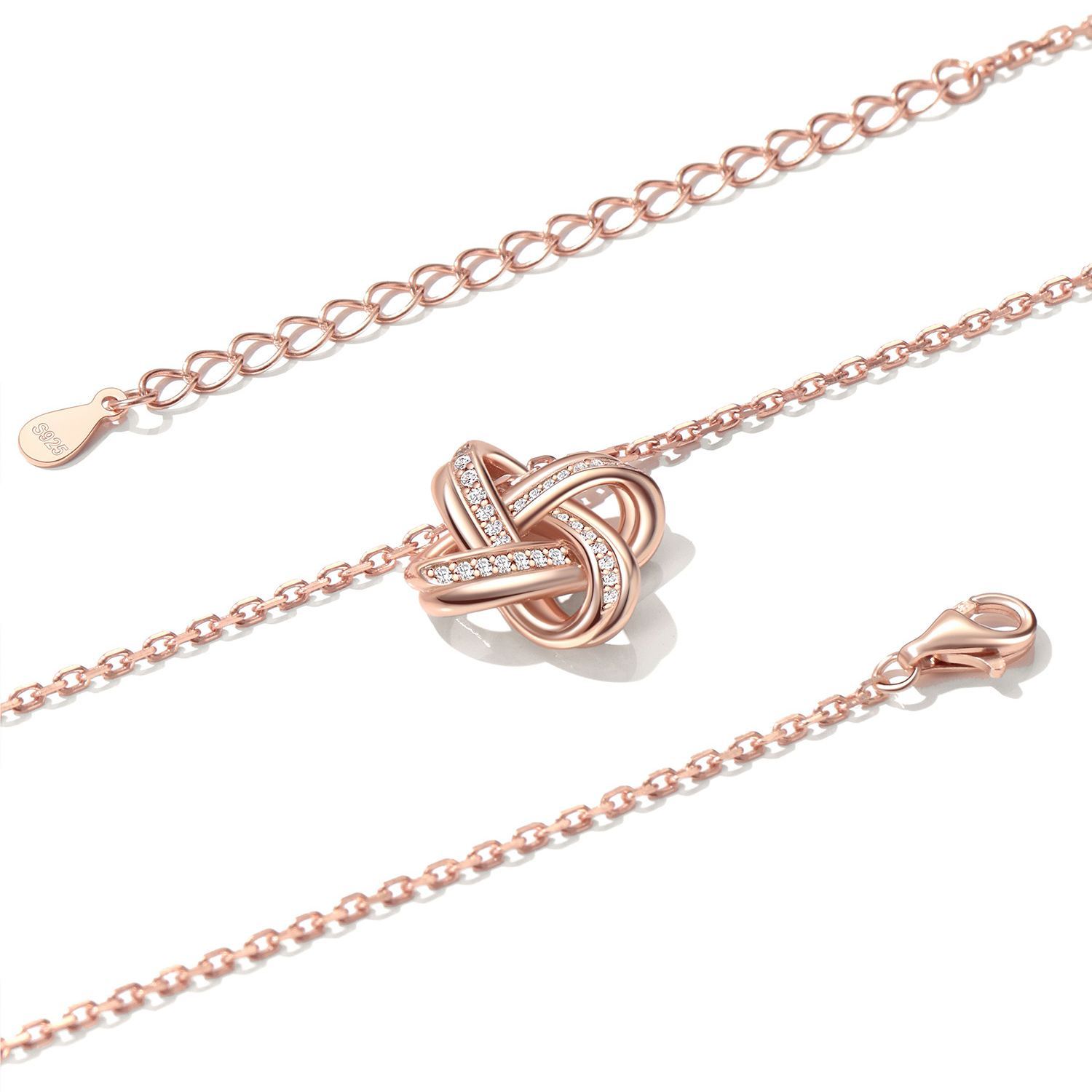 Quadruple Love Knot Necklace scene