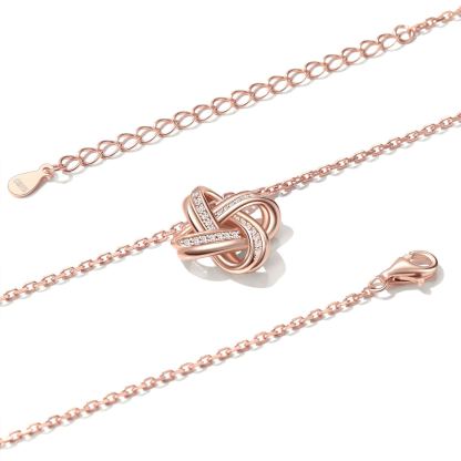 Quadruple Love Knot Necklace scene